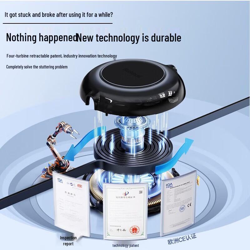 Baseus Golden Ring 66W Retractable 3-in-1 Charging Cable