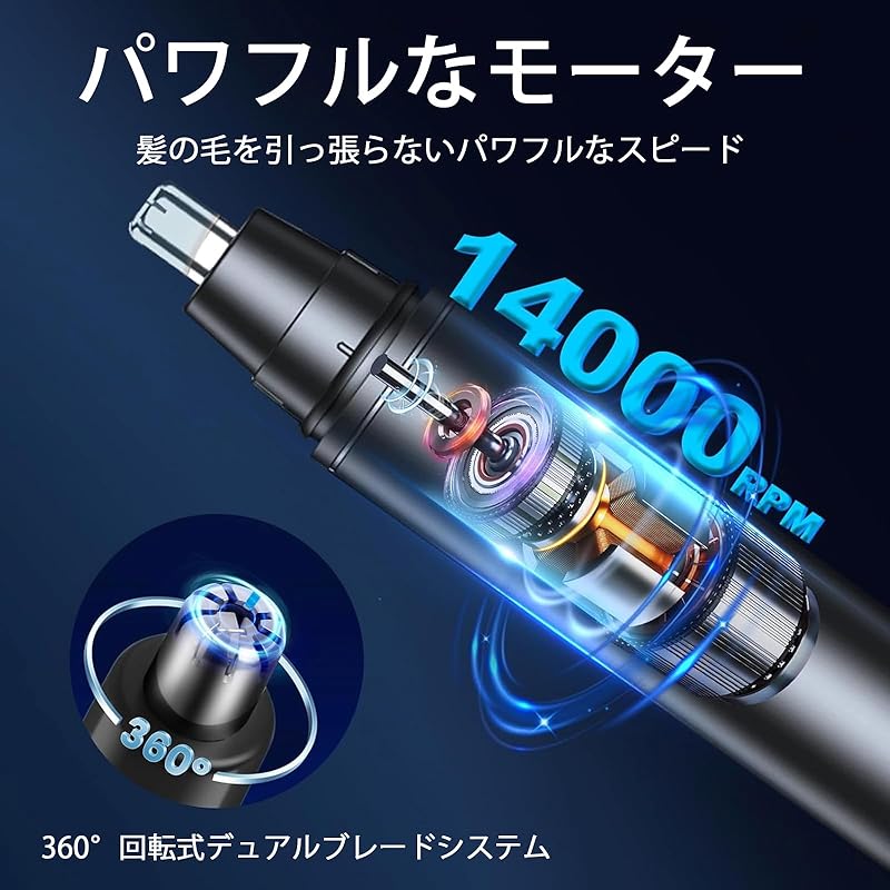 NEICOOK Nose Hair Cutter [2025 New release/LED Screen] USB Rechargeable 1 Unit Multi-purpose Etiquette Cutter Electric Nose Hair Trimming Ear Hair