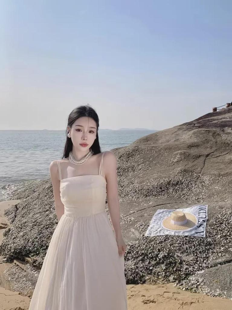 Фиолетовое платье с подтяжками: Женское летнее платье Fairy Style 2024 года, однотонное, утягивающее талию, длинное платье для отпуска