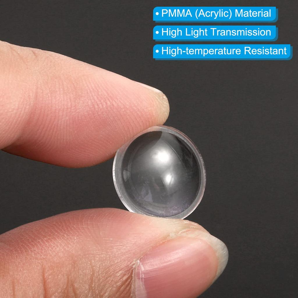PATIKIL Диаметр 14 мм Высота 4 мм Линза 10 шт. Акриловая светодиодная оптическая выпуклая конденсаторная линза для светодиодного фонарика велосипедный налобный фонарь прозрачный плоско-выпуклый