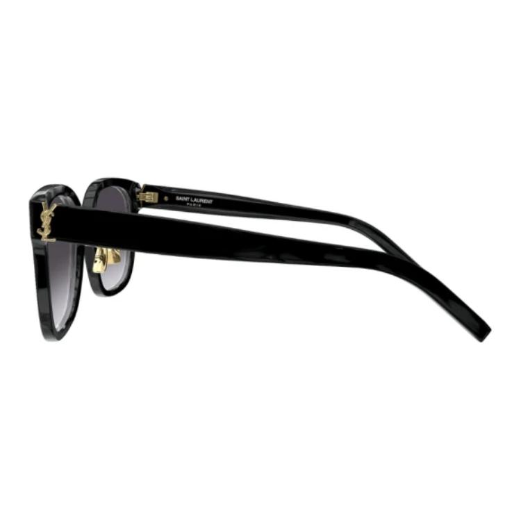 Saint Laurent Classic Logo Arm Square Sunglasses Women sunglasses Black SLM105002