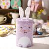 Cute Easter Bunny Tin Box Vintage Storage Gift Box Creative Iron Bucket Ornament  Party Favors