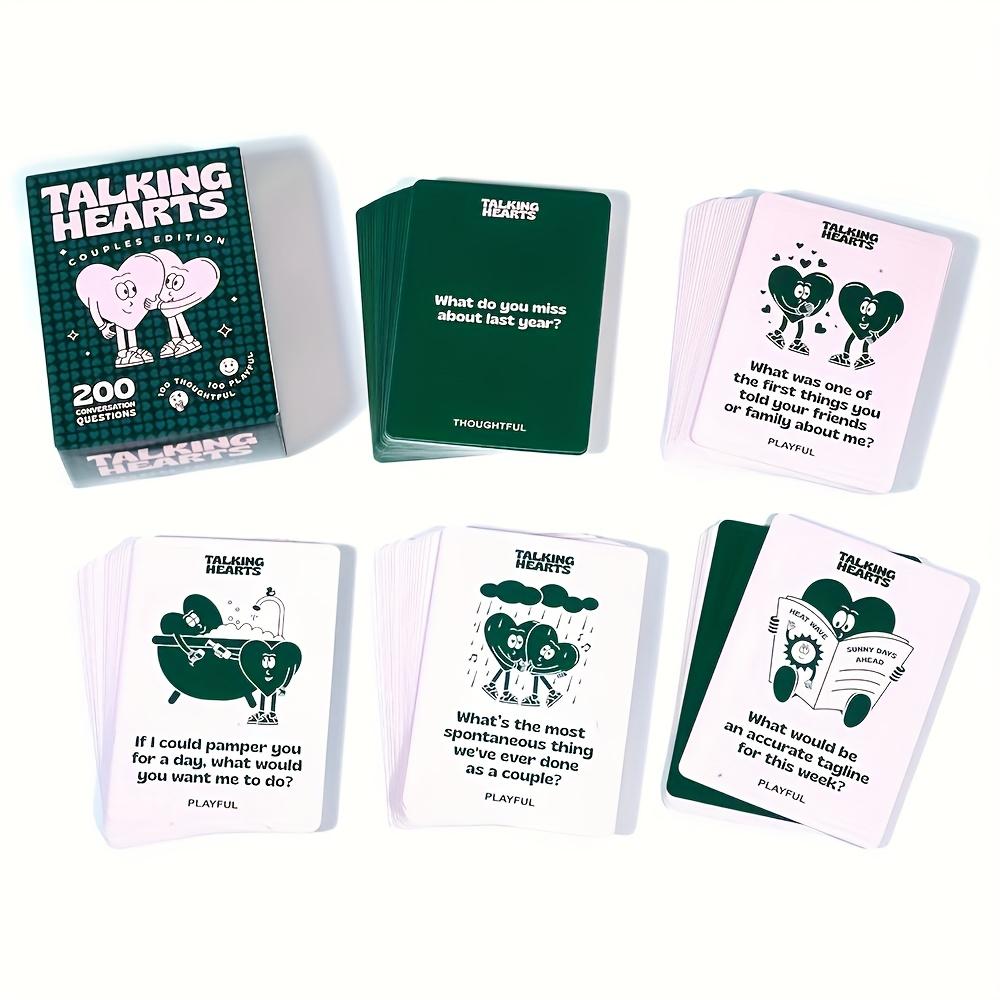 Разговорное Сердце Карточки для Общения для Пар - Игра с 200 Вопросами, Романтический Вечер Свиданий и Активность в Путешествии | Подарок на День Святого Валентина