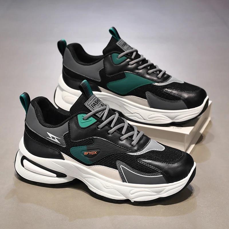 Men's Mesh Sneakers Fashionable Summer Breathable Deodorant Tennis Shoes Casual Comfortable Men Platform Shoes Zapatillas Hombre