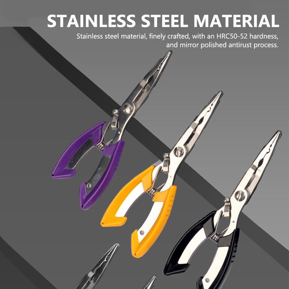 Многофункциональные рыболовные плоскогубцы, кусачки для лески, плоскогубцы для завязывания лески, плоскогубцы для извлечения рыболовных крючков, длинногубцы