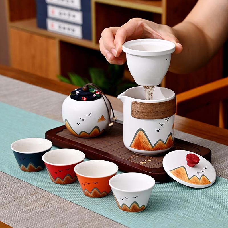 Xiao Yue Ya Ceramic Kung Fu Tea Set Gift Box