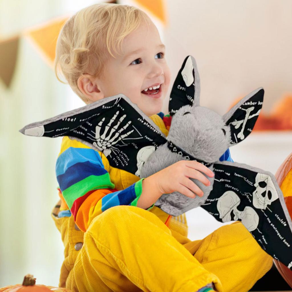 Halloween Glow In The Dark Bats Plush Toy Doll