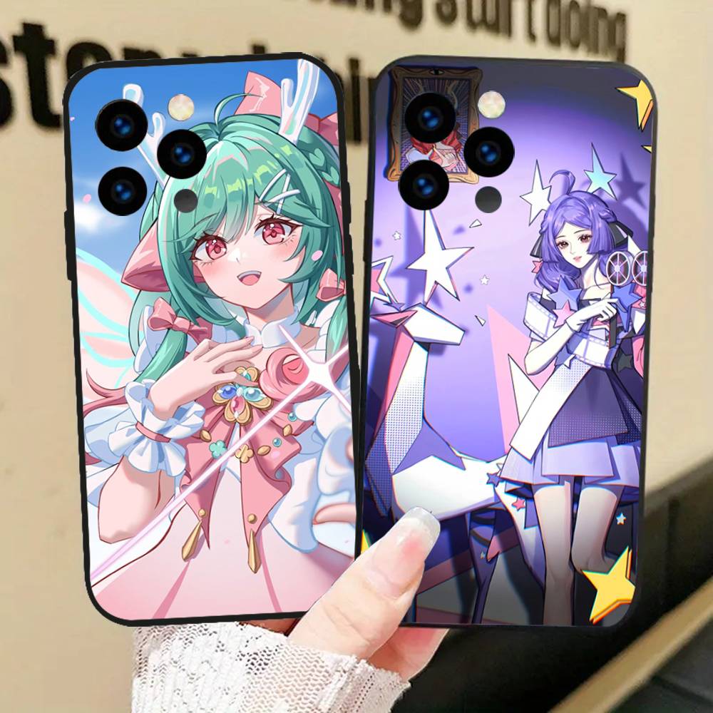 Yaomei Анимация Игра H-Honor Of K-Kings Чехол для телефона Для IPhone 17 Air 16 15 14 13 Pro Max 11 12 Черный Силиконовый Чехол
