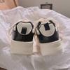 Niche Black and White Panda Little White Shoes Womens Autumn Universal Thick-Stolem Increaseing Board
