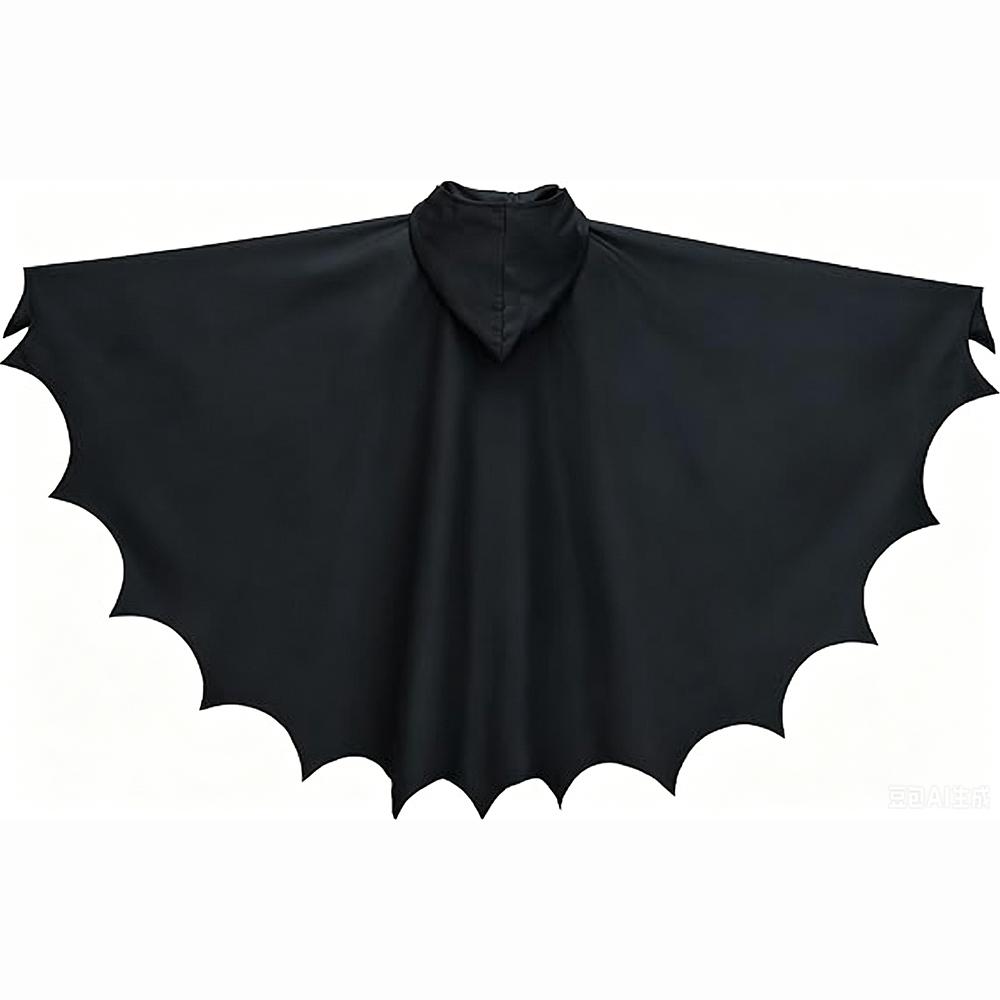 Black Hooded Bat Cape Devil Wizards Vampires Cosplay Costumes Halloween Festive Masquerade Ball Stage Performance Costume