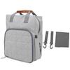 Многофункциональная большая вместимость водонепроницаемая сумка для мам, сумки для детских подгузников, серый рюкзак