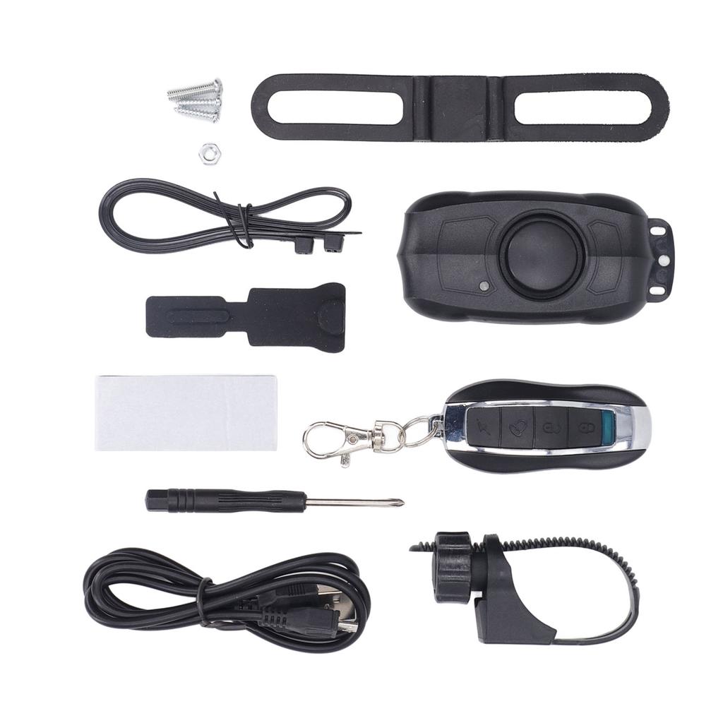 Electric Vehicle Alarm USB Charging Bike Wireless Remote Control Vibration Alarm Built In Battery