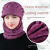 Зимняя шапка из кораллового флиса, шапки, женская шапка, шарф, теплая дышащая шерстяная вязаная шапка для женщин, двухслойные защитные шапки