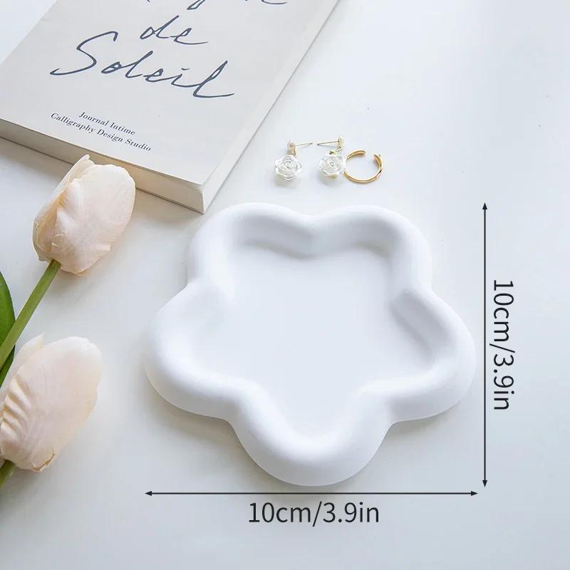 Креативное хранение Поднос для ювелирных изделий Фотореквизит Декоративные подносы Тарелка для безделушек Настольная чаша для колец Домашний декор Аксессуары