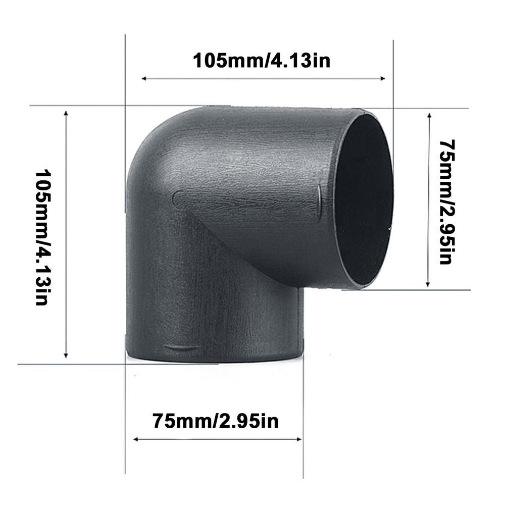 60 мм воздуховод пластиковая труба коленчатый выходной соединитель подходит для 2 кВт Eberspaecher Webasto обогреватель автомобильные аксессуары L воздуховод труба