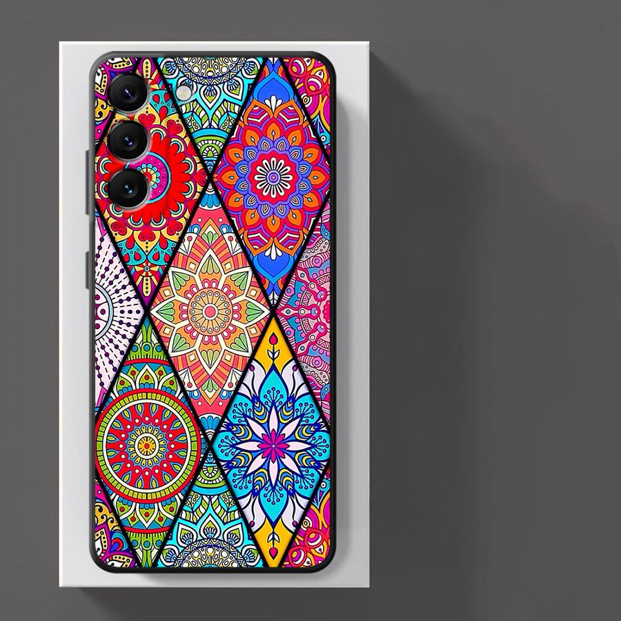 Чехол для телефона Funda для Xiaomi Redmi Note 11s 12s 14 10S 9S 7 8 9 11 13 Pro Plus 10 12 Pro Бохо-узор