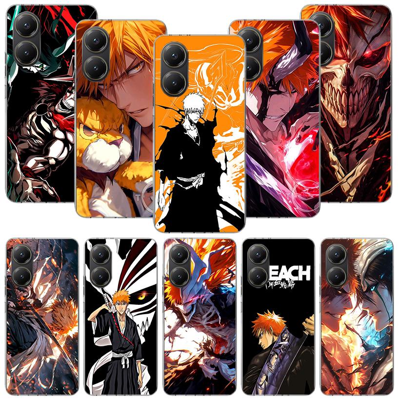 Kurosaki Ichigo Bleach Phone Case For Xiaomi Poco F7 Ultra X7 X6 Pro X5 Redmi 15 15C 13 13C 12 12C 10 10A 10C 9 9A 9C 9T Shell P