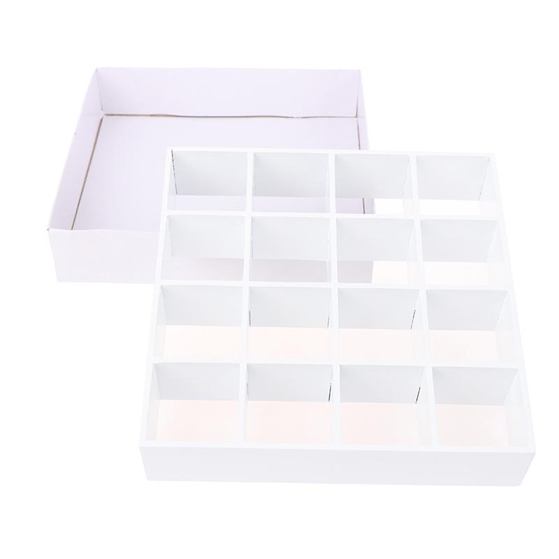 1:12 мини-аксессуаров для кукольного домика, белая мебель, 16 сетчатых стеллажей для хранения