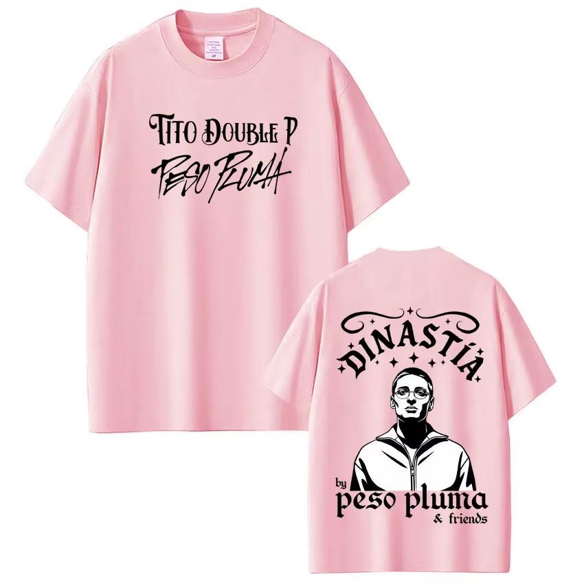 Peso Pluma Dinastia Tour 2026 Print Tshirt Unisex Women Fashion Casual ONeck Tshirt Shortsleeved pure Cotton Hiphop Hiphop Tee