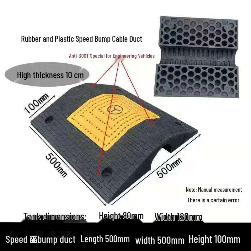 Indoor/Outdoor Cable Protection Rubber Trunking Speed Bump
