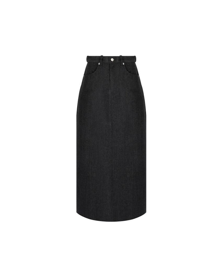 Artinery Maxi Denim Skirt (Dark Denim)