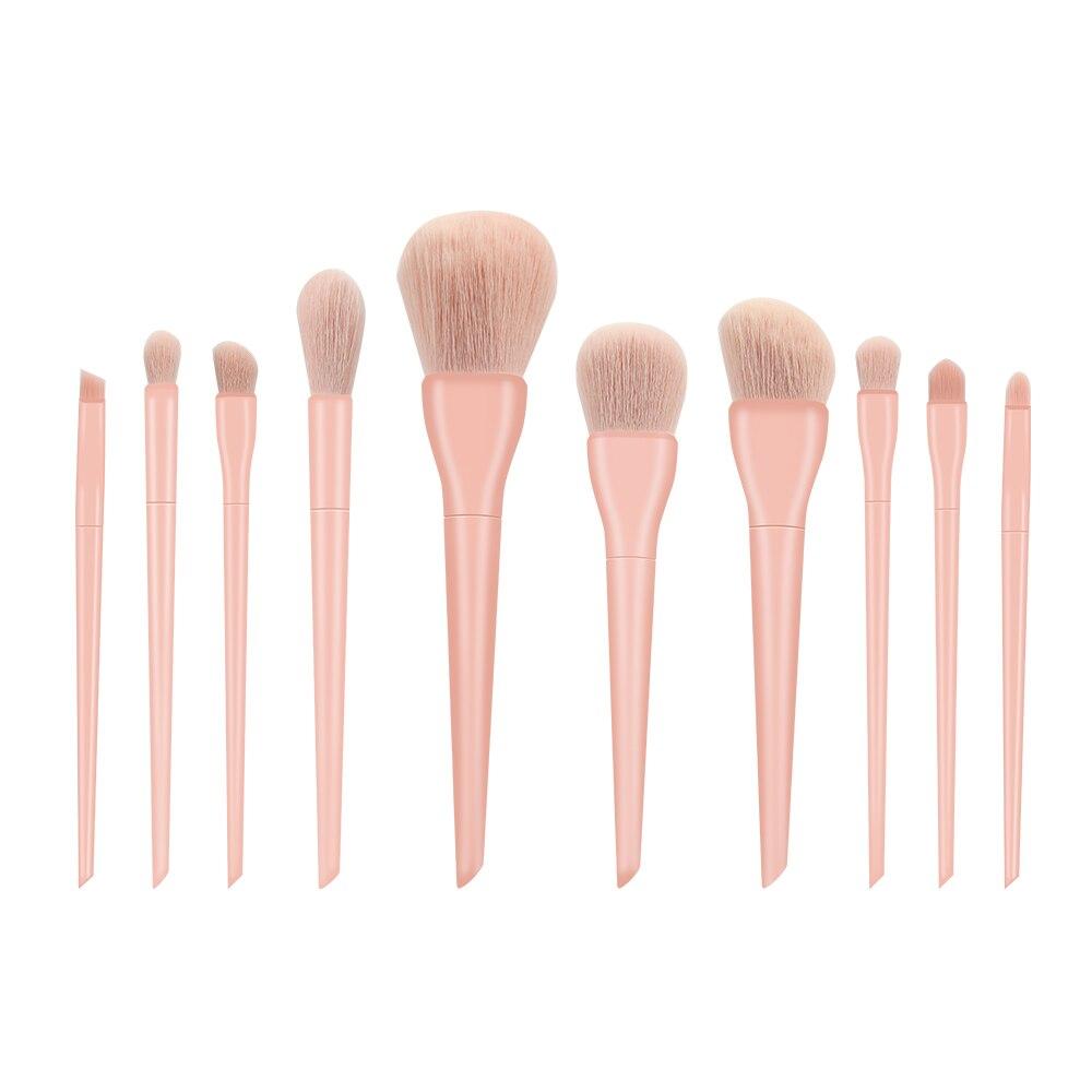 GLAMLASH 10 шт., наборы кистей для макияжа, пудра, основа для теней, румяна, профессиональная красота, конфеты для макияжа, косметический инструмент с сумкой