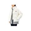 Comfortable Breathable Loose Zipper Stand Collar Down Jacket Women Outerwear Ivory-White 162448905N-1