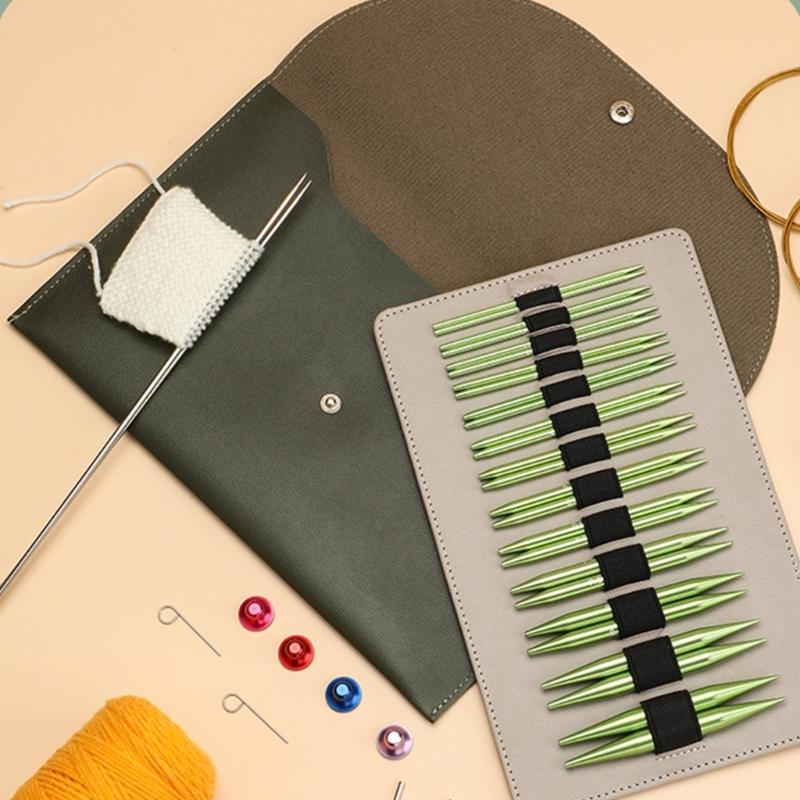 13 пар алюминиевых круговых спиц, сменный набор круговых спиц для вязания свитеров, носков, шапок