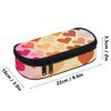 Pencil Bag Smooth Zipper High Capacity 300D Polyester with Mesh Pocket Removable Divider and Pen Slots for School and Study