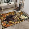 Deer With American Flag Background Carpet, Chair Rug,Rug for Office Bedroom living rooms, Doormat decor Fan Gift Christmas Gift