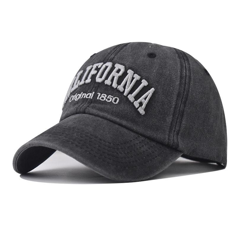 Cotton Baseball Hat With Letter Embroidery For All Seasons