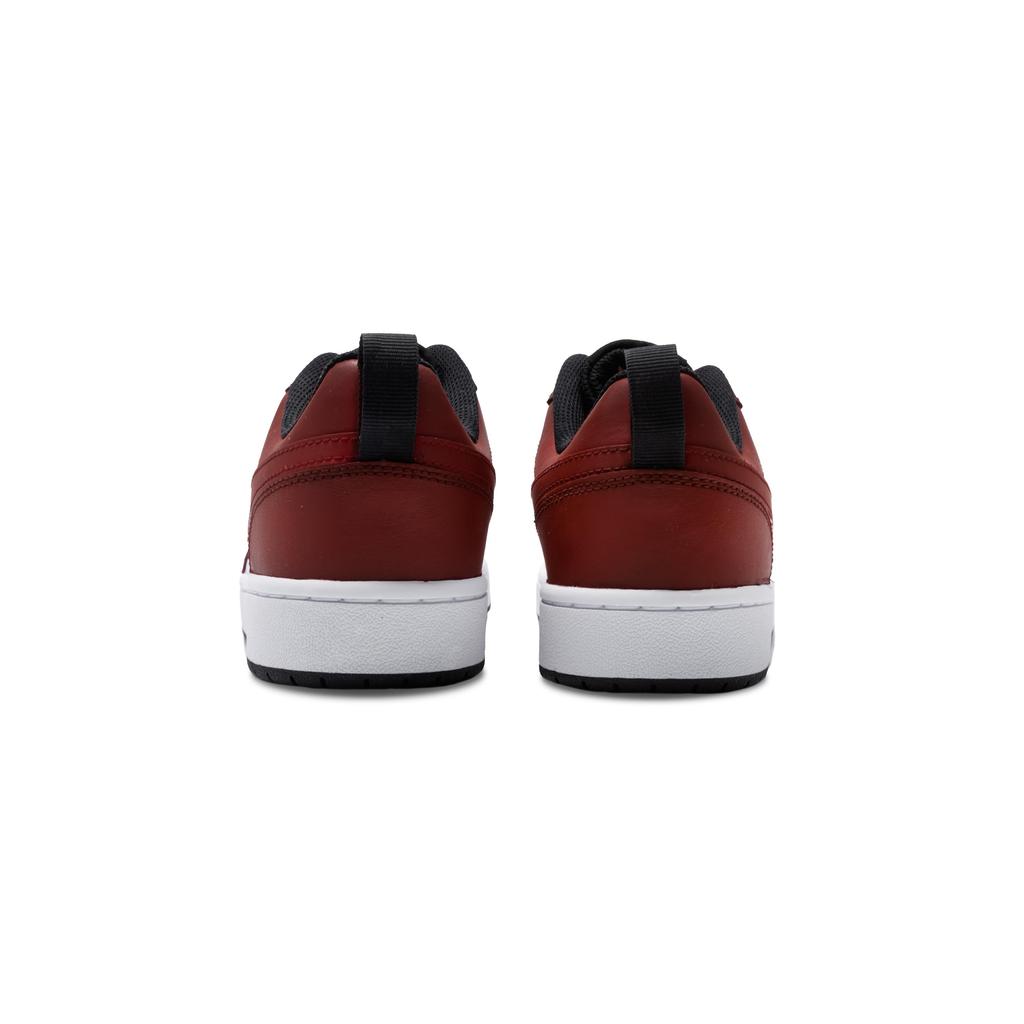 Nike Court Borough Low 2 Burgundy Dream Slip Resistant Abrasion Resistant Low top Skateboard Shoes GS Burgundy BQ5448-115(Team409-GS)