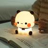 Ночник Panda Pat Светодиодный Бубу и Дуду Милая мультяшная лампа в виде животного для детей Прикроватный для спальни Гостиной Декоративный Кавайный Медвежонок Ги