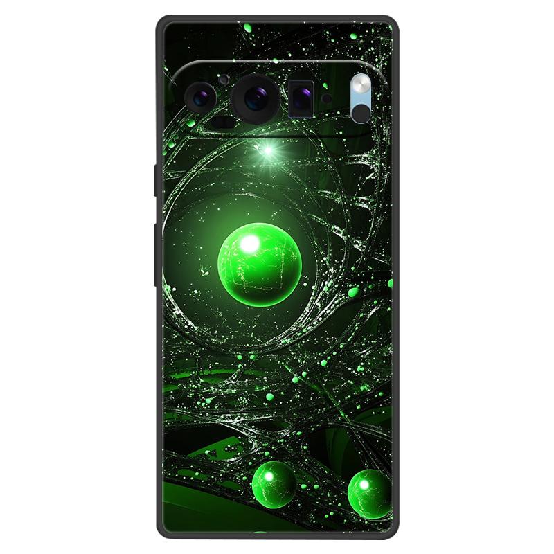For Google Pixel 9 Pro XL Case Cool Painted Silicone TPU Soft Cover For Googe Pixel 9 9 Pro 8A Cases Black Protective Shells