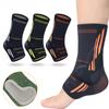 1Pcs Ankle Compression Sleeve for Women Men Ankle Brace with Silicone Gel Toeless Compression Sock