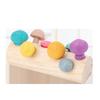 Mushroom Wooden Concentration Grip Training Toy Children Learning Coordination