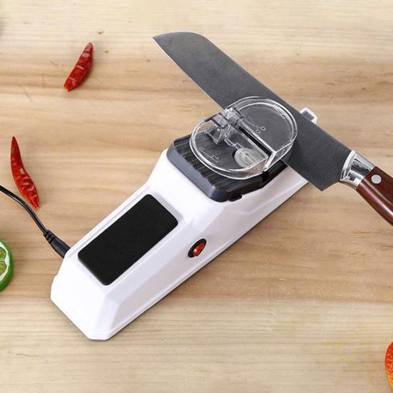 Professional Electric Knife Sharpener with Protective Cover Powerful Motor Quick Sharpening Whetstone Knife Sharpener