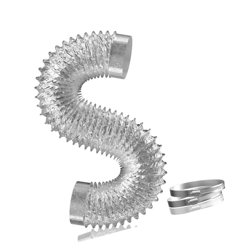 PVC Exhaust Hose 2.5m Aluminium Pipe Ventilation Hose Aluminium Flexible Hose for Dryer Extractor Hood Pipe Fan