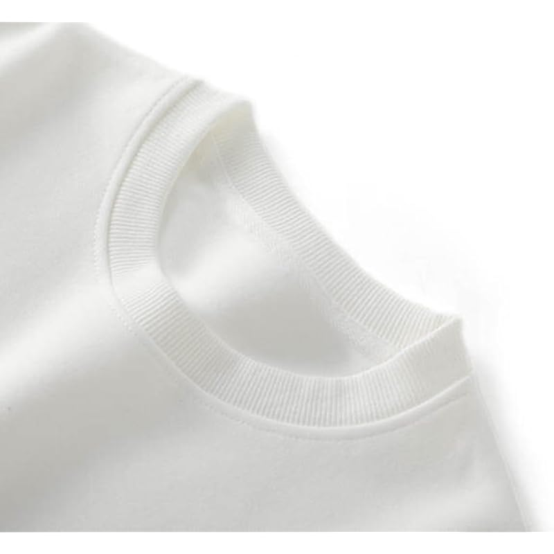 [EASTEMPO] Ladies Trainer Spring Long Sleeve Relaxing Plain Color Fashionable Casual Cute Large Size (JP, Alphabet, L, White)