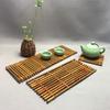 Sqaure Rectangle Bamboo Raft Coaster Bamboo Anti-slip Mat Multi-purpose Heat Insulation Pad  Tea
