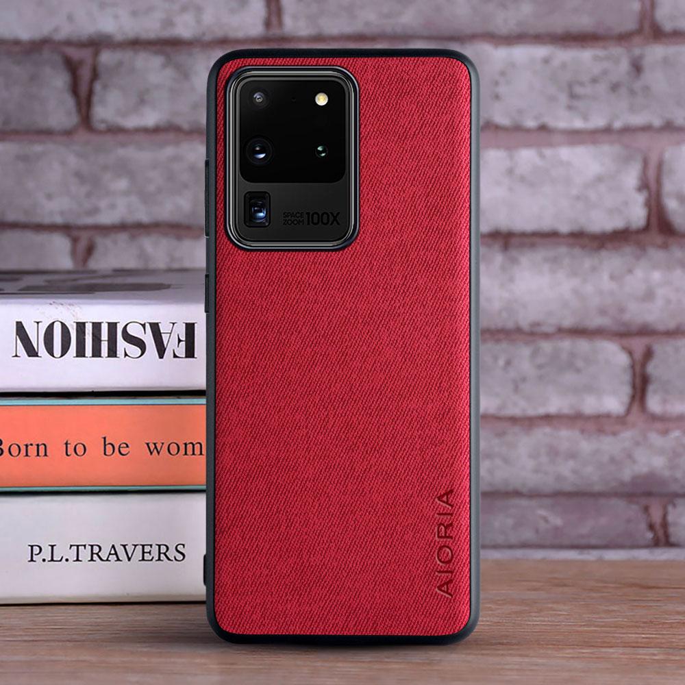 Текстильный чехол для Samsung Galaxy S20 Ultra S20 Plus S20 FE S20 S10E S10 Plus S10 lite S10 5G S10X S10 идеальный чехол с приятными тактильными ощущениями