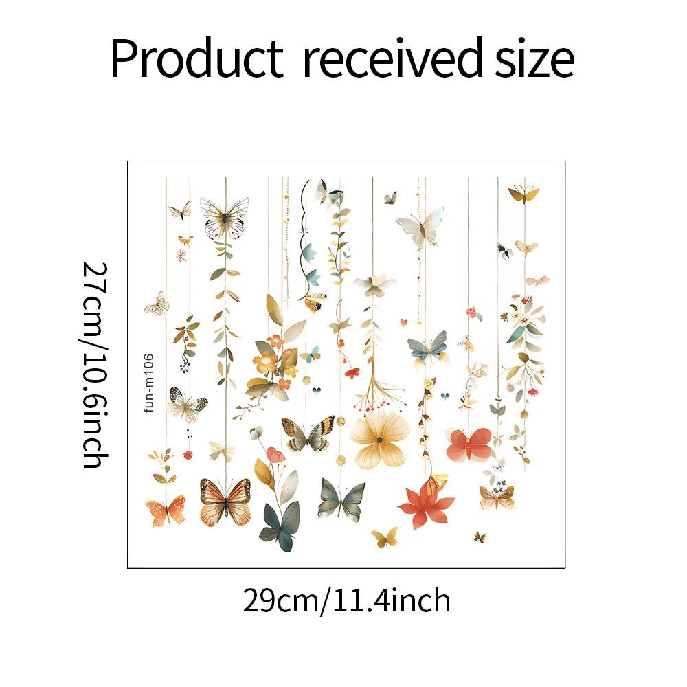 Fun-m106 Butterfly Hanging Toilet with Bathroom Bathroom Beautification Wall Sticker