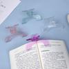 Прозрачный пластиковый зажим для книг с подставкой, помощь для чтения, фиксированный держатель для книг, папка, скрепки для бумаги, закладки, канцелярские товары, школьные принадлежности