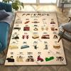 Movie Theme Friends Printed Carpet Rugs for Living Rooms Bedroom Entrance Door Mat Sofa Rugs Large Area Home Decor Rugs Gifts