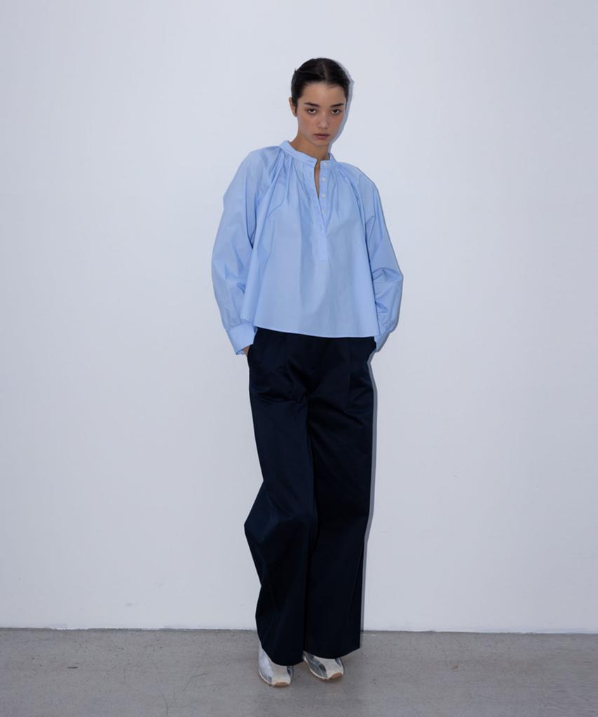 SUSUMU Wide Leg Chinos - Navy