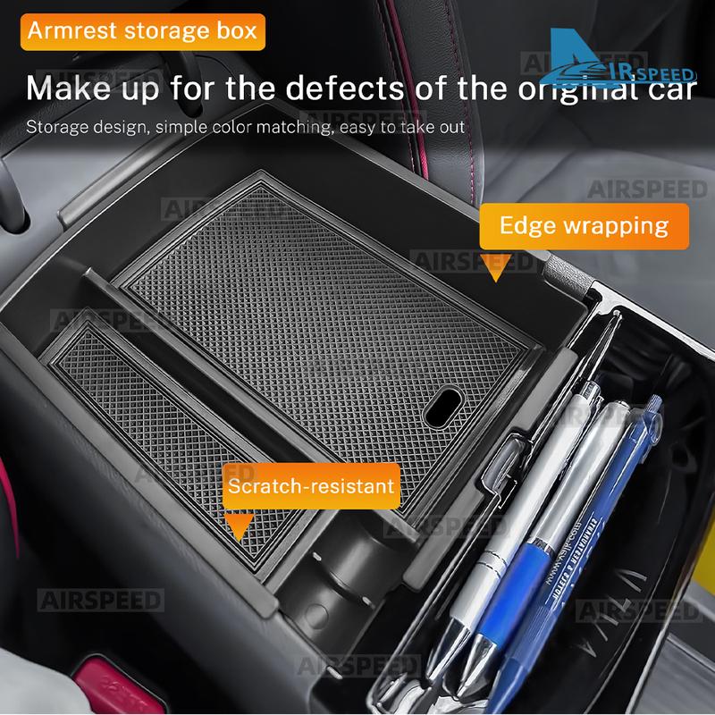 For Hyundai Tucson NX4 2025 2026 2027-UP ABS Car Armrest Storage Box Center Console Tray Organizer Interior Accessories Tidying