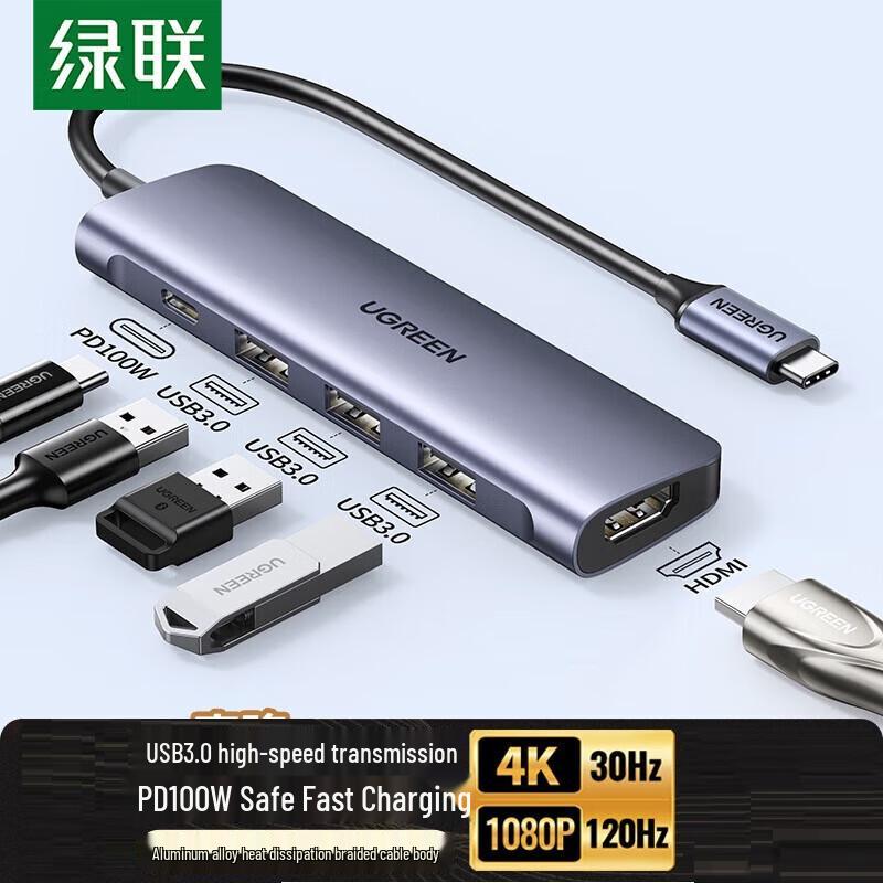 UGREEN USB-C to 4K HDMI 5-in-1 Hub
