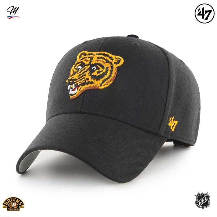 Casquette - 47 Brand - BOSTON BRUINS - Noir - 100% Coton - Réglage Taille Arrière