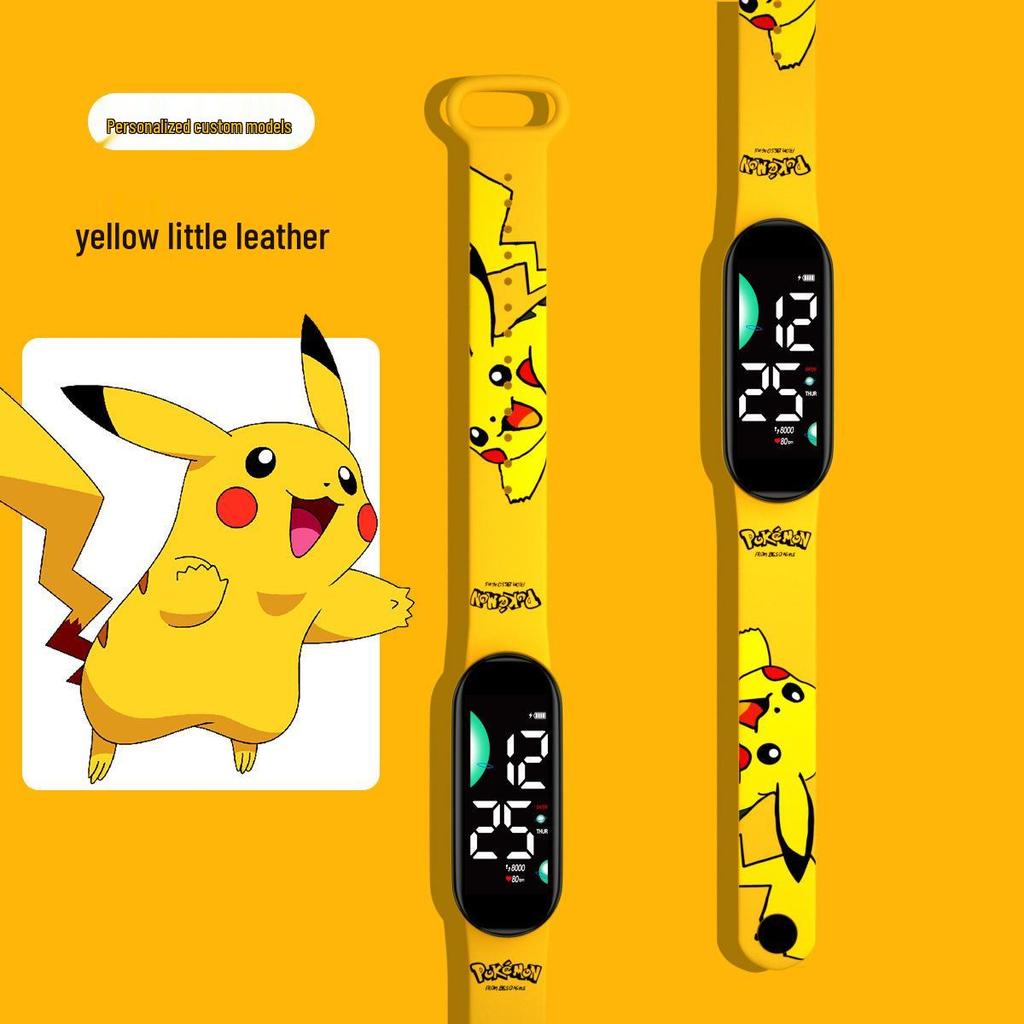 New Cartoon LED Waterproof Sports Watch: Cute Anime Design for Students