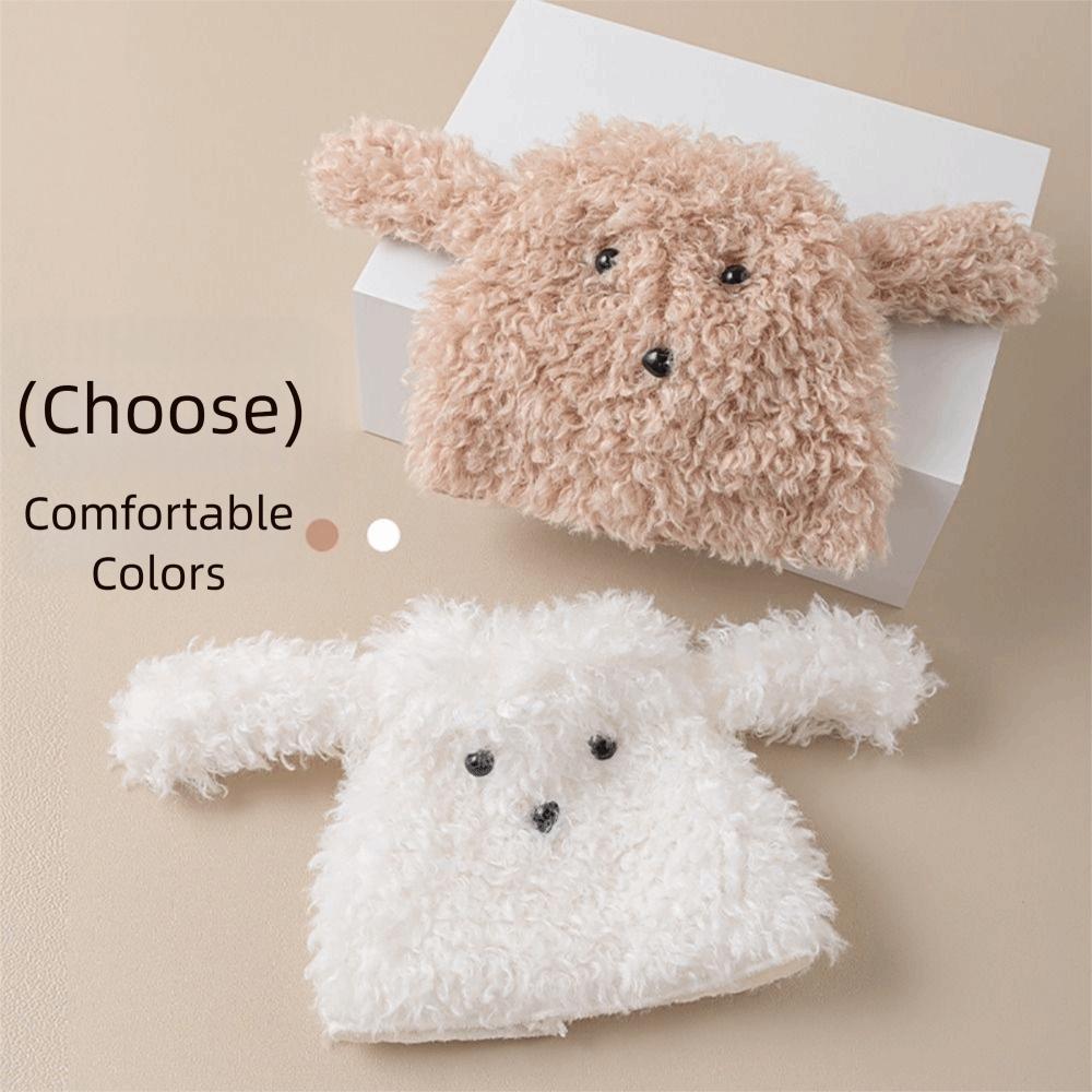 1 Pair Cartoon Dog Ankle Covers White Coffee Calf Mid Socks Creative Leg Warmers  autumn and winter